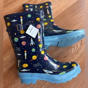 ☔️ ALEADER Kids Waterproof Rubber Rain Boots for Girls ☔️